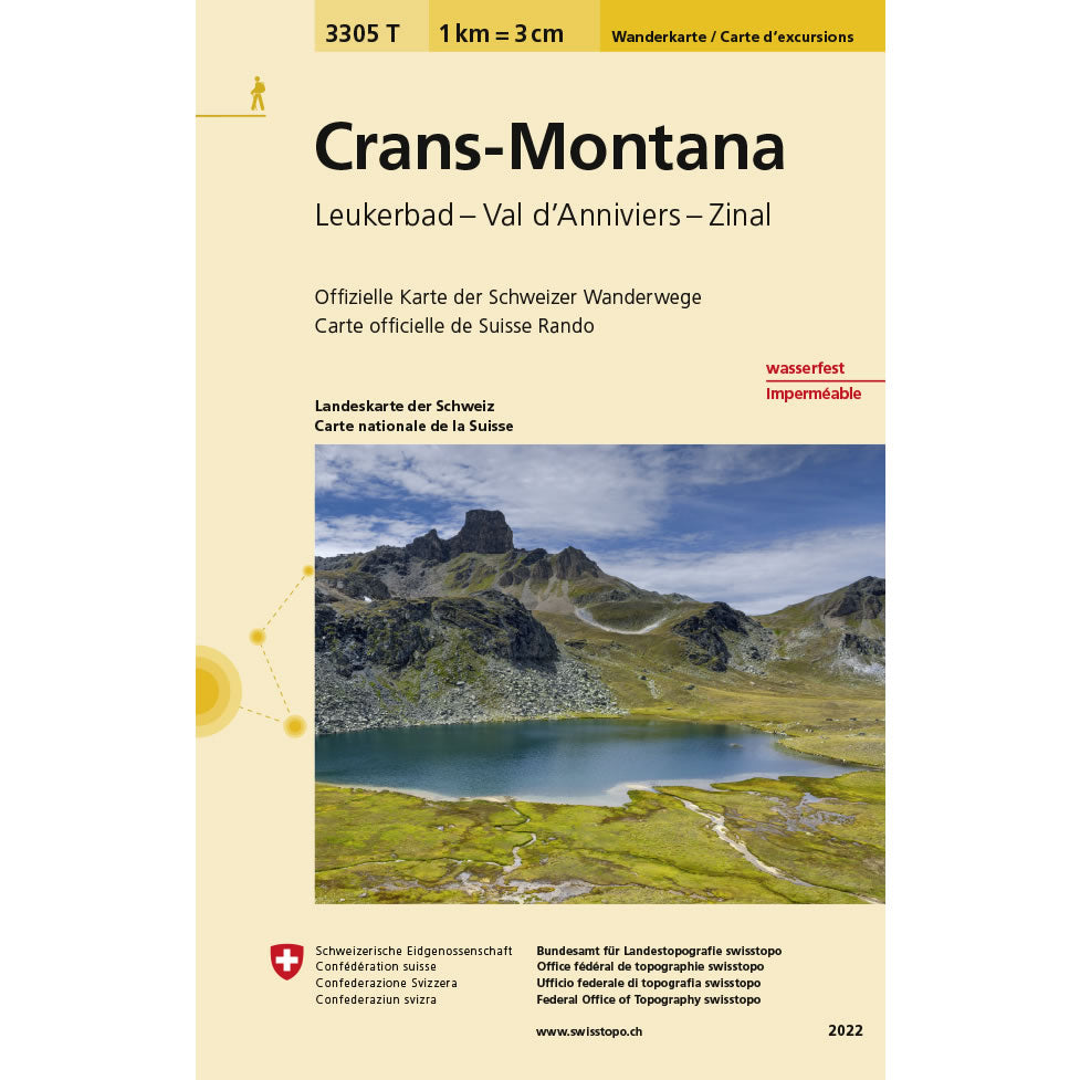 Crans-Montana Walking Map 3305T
