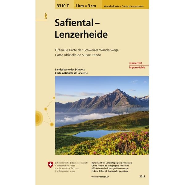 Safiental-Lenzerheide Walking Map 3310T