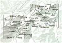 Pilatus - Rigi Walking Map 3311T
