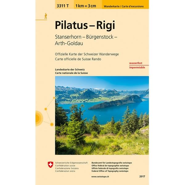 Pilatus - Rigi Walking Map 3311T – Climb Europe