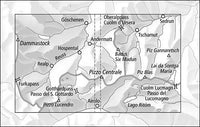 Andermatt Walking Map 3314T - area covered