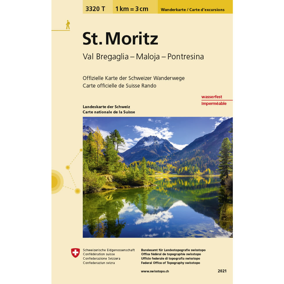 St. Moritz Walking Map 3320T