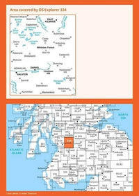 OS Explorer Map 334 - East Kilbride - overview