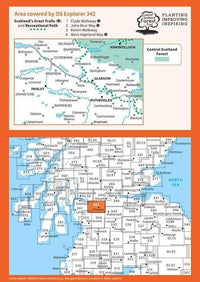 OS Explorer Map 342 - Glasgow and Paisley - overview