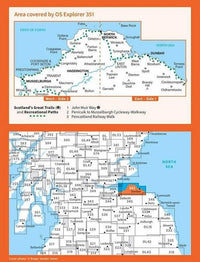 OS Explorer Map 351 - Dunbar and North Berwick - overview