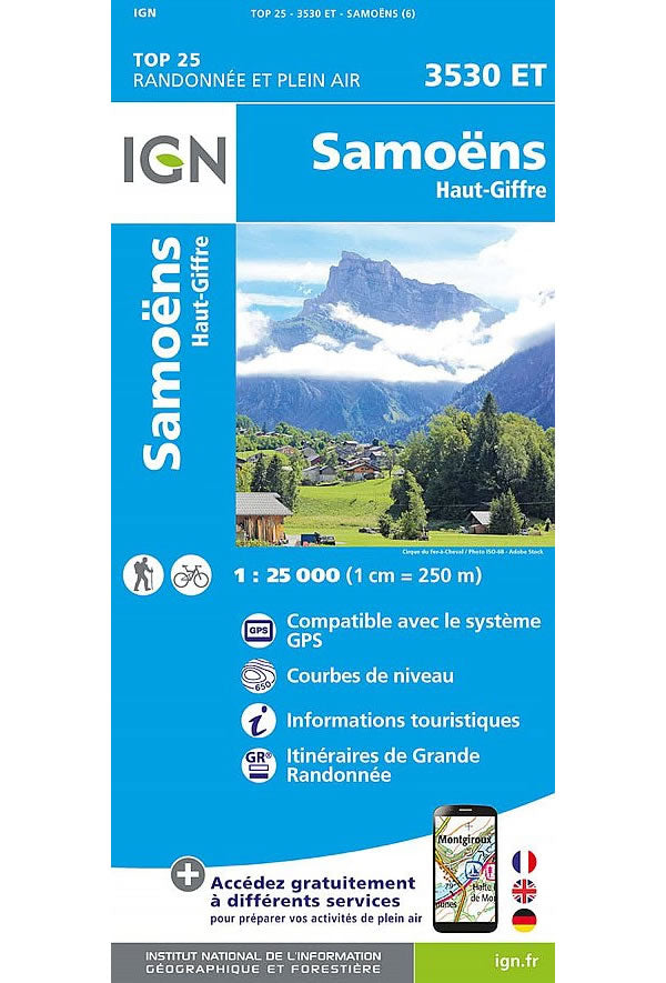 3530 ET - Samoens and Haut-Griffre Walking Map