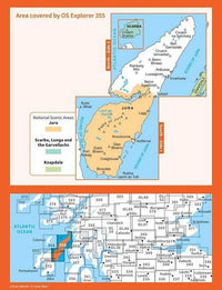 OS Explorer Map 355 - Jura and Scarba - overview