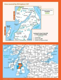 OS Explorer Map 357 - Kintyre North and Knapdale South - overview