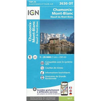 3630 OT - Chamonix/Massif du Mont Blanc Walking Map