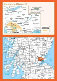 OS Explorer Map 370 - Glenrothes North and Falkland - overview