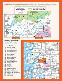 OS Explorer Map 377 - Loch Etive and Glen Orchy - overview