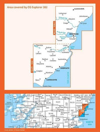 OS Explorer Map 382 - Arbroath and Montrose - overview