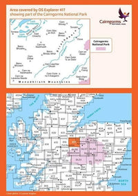 OS Explorer Map 417 - Monadhliath Mountains North - overview