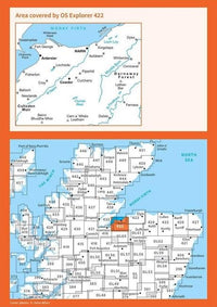 OS Explorer Map 422 - Nairn and Cawdor - overview