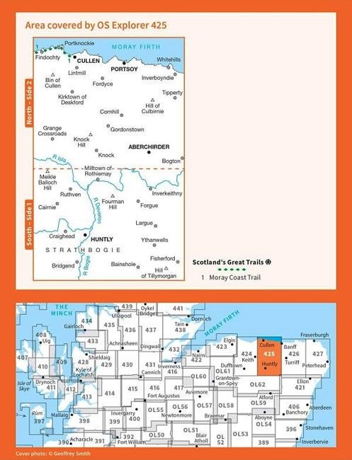 OS Explorer Map 425  - Huntly and Cullen - overview