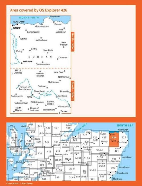 OS Explorer Map 426  - Banff and Macduff - overview