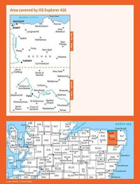 OS Explorer Map 426  - Banff and Macduff - overview