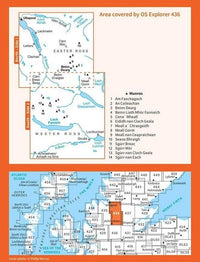 OS Explorer Map 436 - Beinn Dearg and Loch Fannich - overview