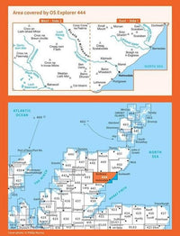 OS Explorer Map 444 - Helmsdale and Strath of Kildonan - overview