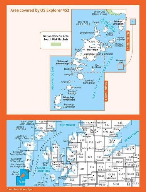 OS Explorer Map 452 - Barra and Vatersay - overview