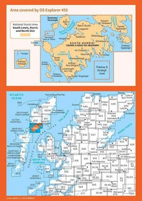 OS Explorer Map 455 - South Harris and Taransay - overview