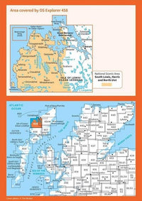 OS Explorer Map 458 - West Lewis and Callanish - overview