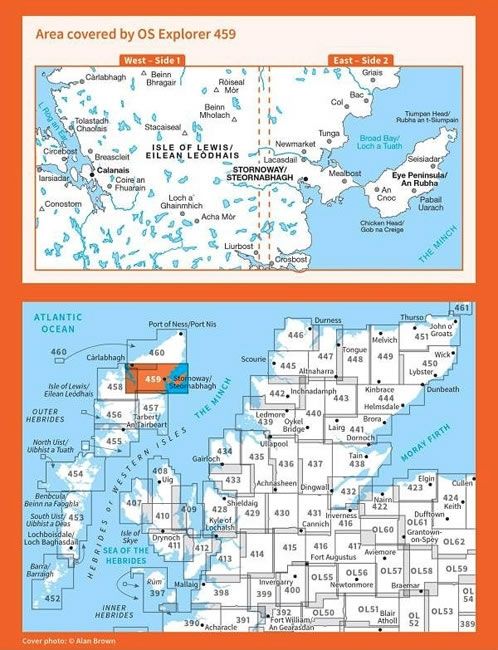 OS Explorer Map 459 - Central Lewis and Stornoway - overview