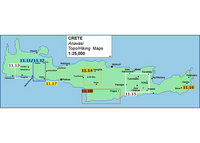 Hiking maps for Crete overview