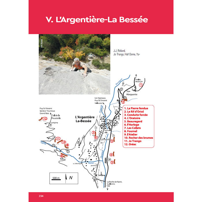 Briancon Climbs Guidebook and Topo - Sample area introduction