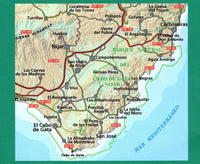 Cabo de Gata – Nijar Natural Park Walking Map - Area Covered
