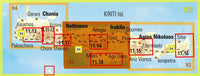 Iraklio and Rethimno Walking Map [93] - Central Crete - Area Covered