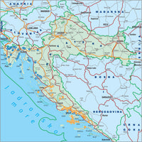 Croatia Sport Climbing Guidebook and Topo - area covered