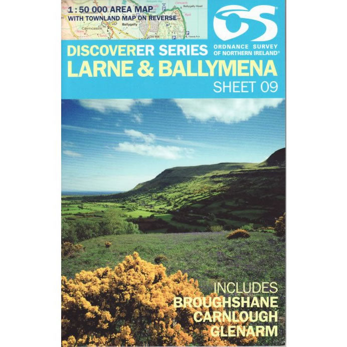 Irish Discoverer Map 9,  Larne and Ballymena