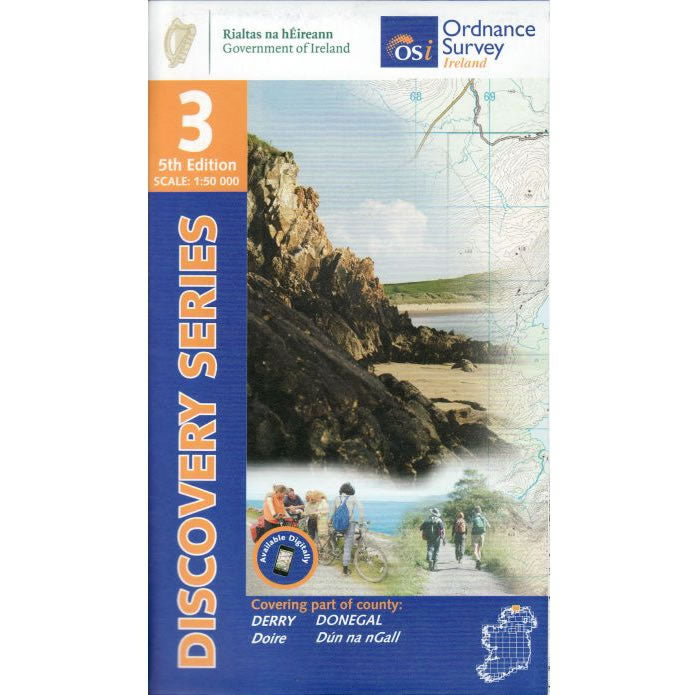 Irish Discovery Map 3, Donegal - North East and Derry