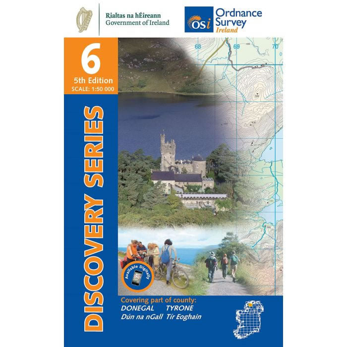 Irish Discovery Map 6, Donegal  - Centre, and Tyrone