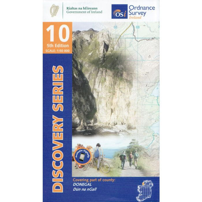 Irish Discovery Map 10, Donegal - South West