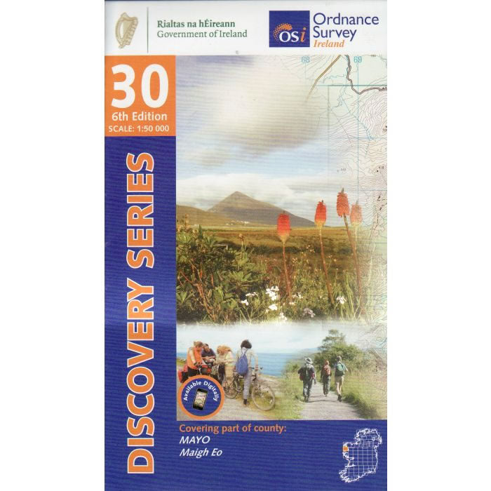 Irish Discovery Map 30, Mayo - West and Centre