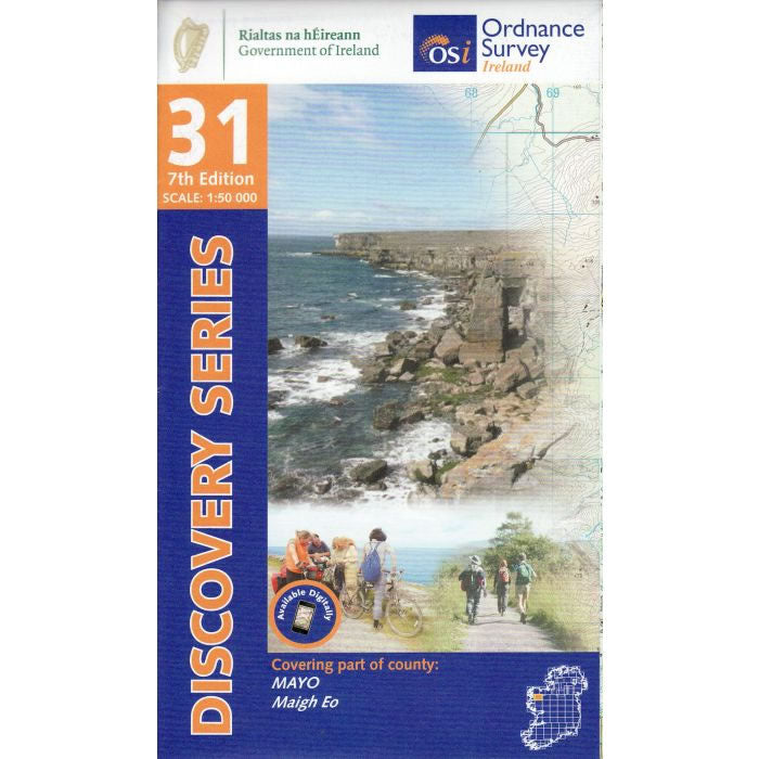 Irish Discovery Map 31, Mayo - Centre