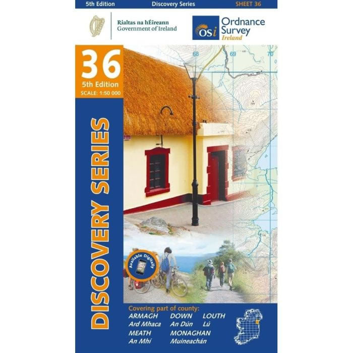 Irish Discovery Map 36, Armagh, Down, Louth, Meath and Monaghan