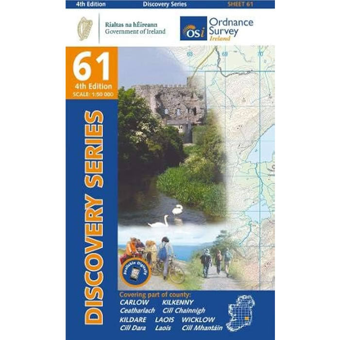 Irish Discovery Map 61, Carlow, Kildare, Kilkenny, Laois and Wicklow