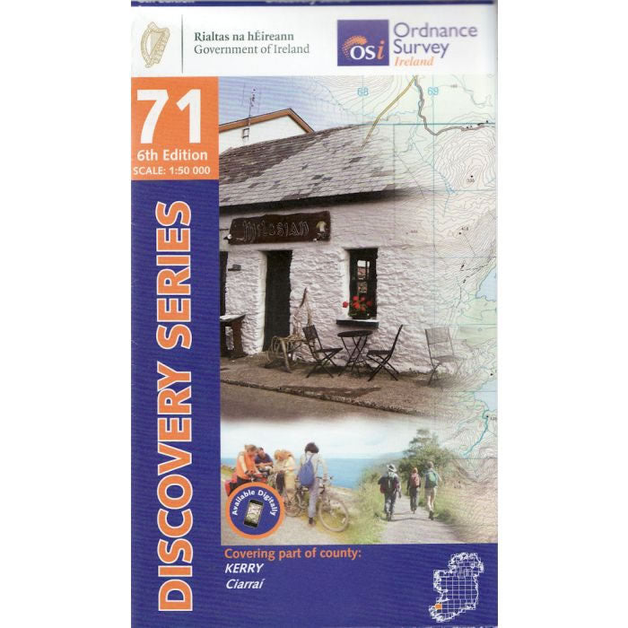 Irish Discovery Map 71, Kerry - North West