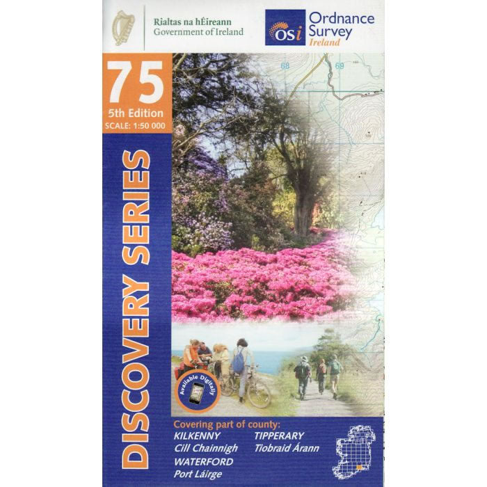 Irish Discovery Map 75, Kilkenny, Tipperary and Waterford