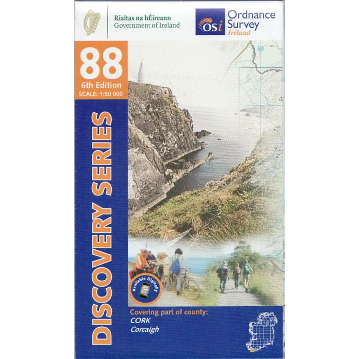 Irish Discovery Map 88, Cork - South West