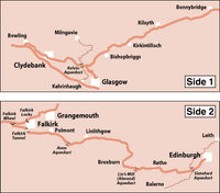 Forth & Clyde and Union Canals Heron Map - area covered