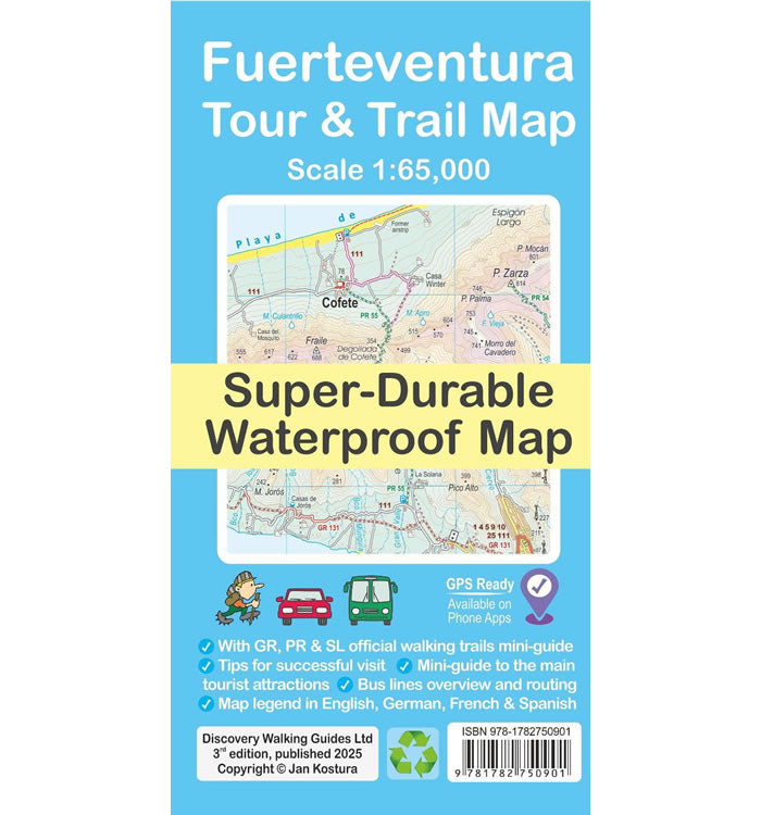 Fuerteventura Tour and Trail Map - 3rd Edition