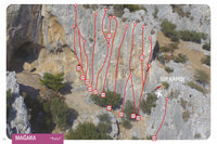 Izmir - Buca Rock Climbing Guidebook - Example Topo 1