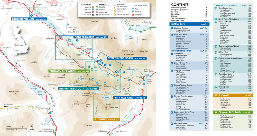 Llanberis Rock Climbing Guidebook and Topo - Aea Overview