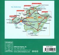 Tramuntana Central Mountain Map in Mallorca - area overview