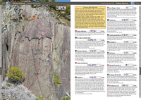 North Wales Slate Rock Climbing Guidebook - example topo