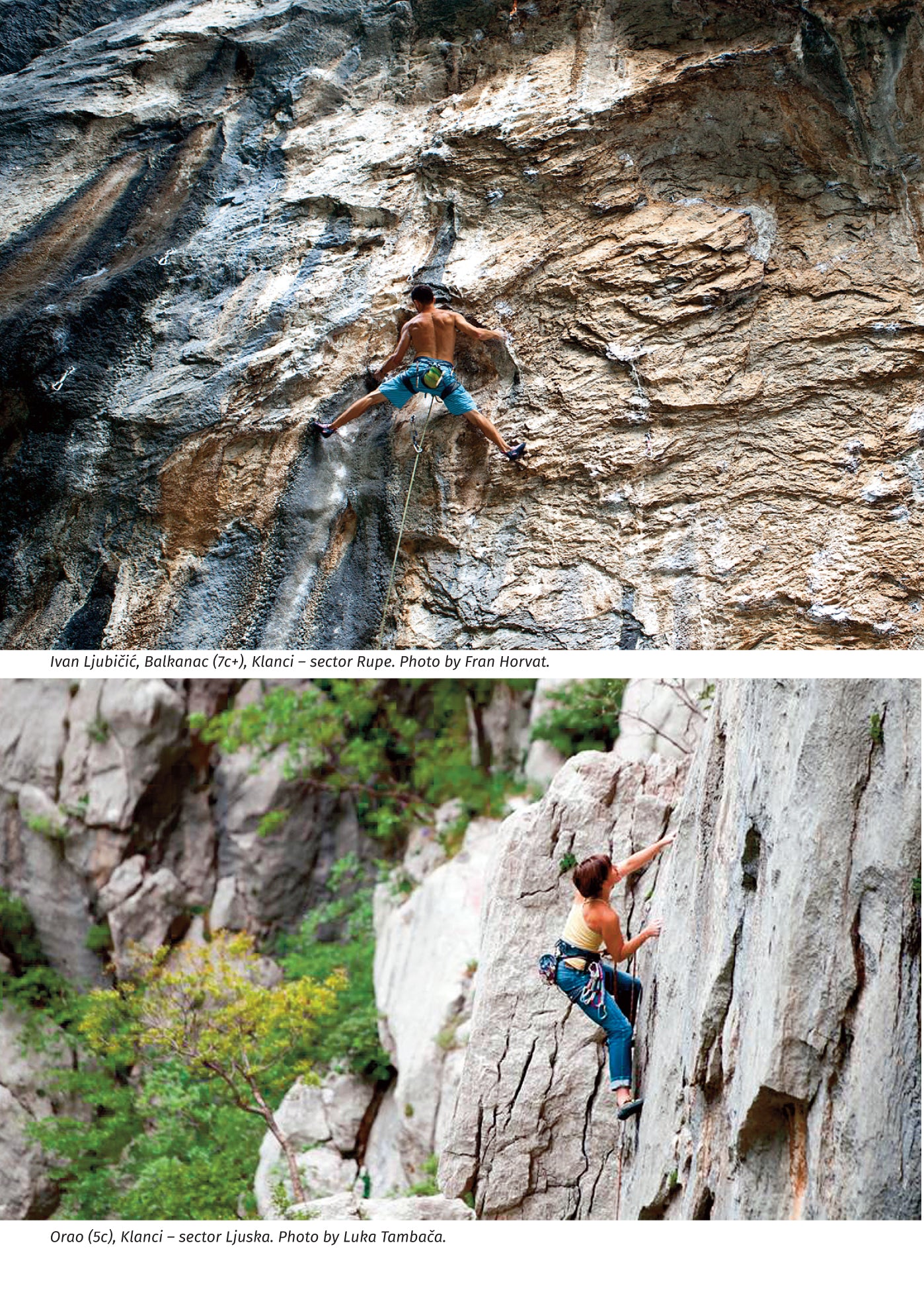 Paklenica Rock Climbing Guidebook - Klanci photographs